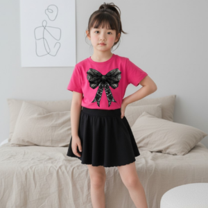 Coquette Pink & Black Contrast