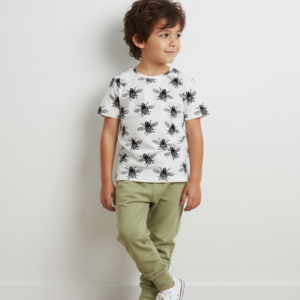 Zielony Komplet Chłopięcy