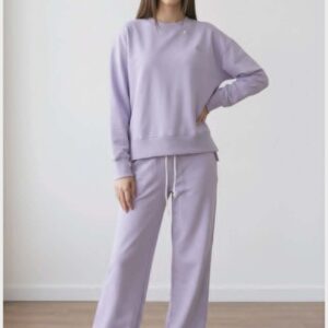 Dres Lila L Bluza + Szerokie Spodnie