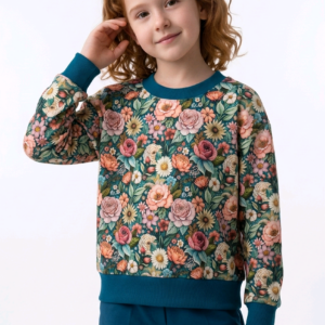 Bluza zielone kwiaty