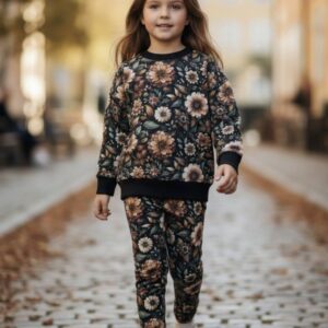 Bluza czarne kwiaty