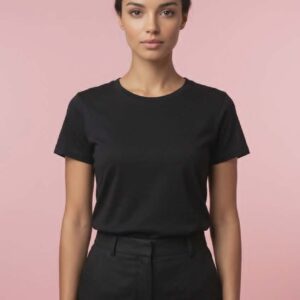 T-shirt Czarny Damski